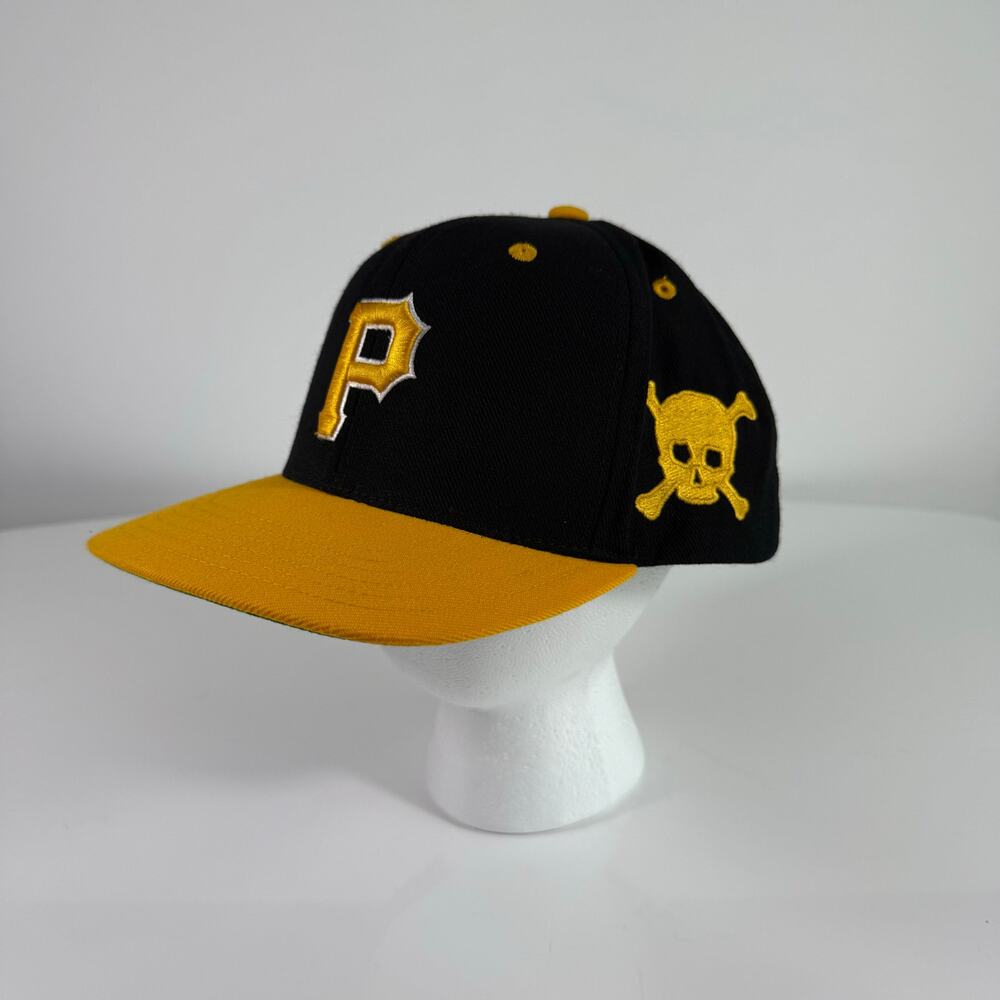 Pirates Snapback Hat American Needle Cooperstown Black Gold